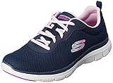 Skechers Damen Flex Appeal 4.0 Sneaker, Navy, 39 EU