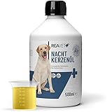 REAVET Nachtkerzenöl für Hund & Katzen 500ml – Kaltgepresst, Naturrein in Premiumqualität – unterstützt Haut & Fell + Wohlbefinden I Omega-6 I Naturprodukt für Hund & Katze ohne Zusätze