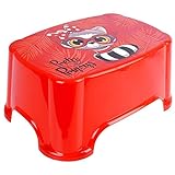 orion group Tritthocker Kinderhocker Baby Hocker Kinderschemel rutschfest für Kinder rot