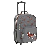 LÄSSIG Kinder Trolley Kindergepäck Reisekoffer mit Packriemen und Rollen ab 3 Jahre, 22 Liter, 46 cm/Kids Trolley Safari Tiger