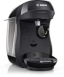 Bosch Tassimo Happy Kapselmaschine TAS1002N Kaffeemaschine by Bosch, über 70 Getränke, vollautomatisch, geeignet für alle Tassen, platzsparend, 1400 W, schwarz/anthrazit