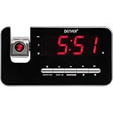 Denver CRP-618 Uhrenradio (Wecker, PLL FM Radio, Display 3,0cm (1,2 Zoll), Projektion)