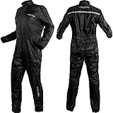 Regenjacke Regenkombi Motorrad Regenhose Wasserdicht Regenanzug Schwarz XXL