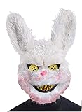 MIMIKRY Horror Zombie Hase Plüsch Maske Snowball Mörder Killer Kaninchen Halloween Kostüm-Zubehör