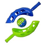 Best Sporting Fangball-Spiel I Scoop-Ball Set mit 2 Schlägern & 1 Ball I Fangspiel mit Ball in grün/blau I Fang-Ball Spiel für Kinder & Erwachsene I Scoop-Ball Wurf und Fangspiel I Sport-Zubehör