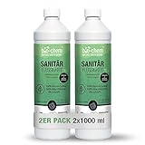 Bio-Chem Sanitärflüssigkeit für Campingtoilette - 2000 ml - Zuverlässiger Geruchskiller für langanhaltende Frische - Hochkonzentrierter Zusatz für Abwassertank der Chemietoilette - Made in DE