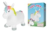 John Sprungpferd Einhorn Hop Hop Hüpfpony Unicorn 55 cm