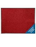 Primaflor Fußmatte - Robuste Schmutzfangmatte - Hochwertiger Fußabtreter - Eingangsmatte - Sauberlaufmatte - Türmatte - Türvorleger - CLEAN – Rot - 40x60 cm