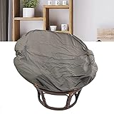 Papasan Stuhl Kissenbezüge nur,Papasansessel Kissen Abdeckungen,Papasan-StuhlkissenbezüGe,Schaukelstuhl-Kissenbezug,Wasserdichter Schonbezug füR Papasan-W(Size:39 * 39in,Color:Hellgrau)