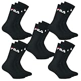 FILA 15 Paar Herren Sportsocken Tennissocken Socken F9505, Farbe:200 - black, Socken & Strümpfe:43-46