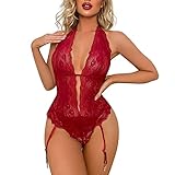 PMDKLSPQ Damen-reizwäsche Reizwäsche Set Sexy Lace Spitze BH und String Transparentes Lingerie Nachtwäsche Clubwear Dessous Set Unterwäsche Frauen Sexy