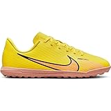 Nike Jr. Mercurial Vapor 15 Club Tf Football Shoes, Yellow Strike/Sunset Glow, 38 EU