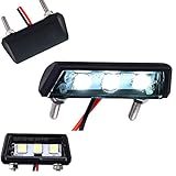 Mini LED Kennzeichenleuchte Kennzeichenbeleuchtung Motorrad Auto Kfz Quad ATV schwarz