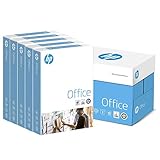 HP Kopierpapier Office CHP110: 80 g DIN-A4, 2500 Blatt (5x500) matt, weiß – Allround Kopierpapier für Büro