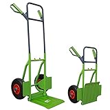 TrutzHolm® Sackkarre klappbar pannensicher Transportkarre 200kg Stapelkarre Treppensteiger pannensicher Räder