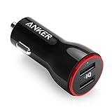 Anker PowerDrive 2 Auto Ladegerät 24W / 4.8A 2-Port USB Kfz Ladegerät Power IQ für iPhone XS/XS Max/XR/X/8/7/ iPad Pro/Air 2 /Mini, Note 5/4, LG, Nexus, HTC/Galaxy S7 / S7 Edge, Powerbank und mehr