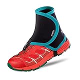 TRIWONDER Unisex Gamaschen Trail Gaiters Für Outdoor, Laufen,Trailrunning, Wandern (Grün&Schwarz - S/M)