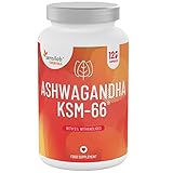 Sensilab Essentials Ashwagandha - 600 mg Hochdosiert Premium-KSM-66-Wurzelextrakt mit 5 % Withanoliden - 120 vegane Kapseln