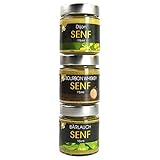 Präsent 'Senf Grill Special' 3 X 115ml Senf Vegan hausgemacht BARRIQUE-Feine Manufaktur Deutschland 1Pack