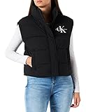 Calvin Klein Jeans Damen Vest MW Non-DOWN Weste, Ck Black, S