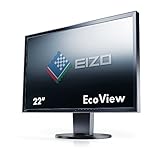 EIZO FlexScan EV2216WFS3-BK 56 cm (22 Zoll) Monitor (DVI-D, D-Sub, USB 2.0 Hub, DisplayPort, 5 ms Reaktionszeit, Auflösung 1680 x 1050) schwarz