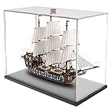 Acryl Vitrine Box für LEGO 10210 Piraten Imperial Flagship Modell Staubdicht Wasserdicht Schutz Aufbewahrungsbox (2 mm)