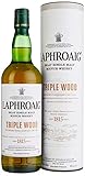 Laphroaig Triple Wood Islay Single Malt Scotch Whisky, mit Geschenkverpackung, einzigartig torfig-rauchig mit leichter Sherrysüße, 48% Vol, 1 x 0,7l