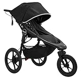 Baby Jogger Summit X3 Kinderwagen zum Joggen | zusammenklappbarer 3-Rad-Sportkinderwagen mit Handbremse | Midnight Black (Schwarz)