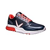 Callaway Golf Aurora LT Damen-Golfschuh, Navy / Koralle / Heather, EU 40