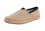 Leif Nelson Herren Espadrilles Schuhe weiße Freizeitschuhe Sommer leichte Flache Männer Sommerschuhe Jungen Slipper Sneaker LN-200 Beige 41