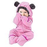 Eejiuqiba Baby Jacke Mit Kapuze Outwear Babyoverall Babyparka Winterweste Frühling Herbst Winter Warm Outdoorjacke Outdoorjacke Jacke Winterjacke Spielanzug Baby Herbst Winter Outwear