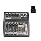 Audio-Mischpult Freeboss AT-04M tragbar DC 5V Stromversorgungsbluetooth USB Schnittstelle 4 Kanal 16 Effekt PC -Rekord -Soundkarte Audio Mixer -Konsole für Aufnahme DJ Bühne Karaoke ( Color : U-S )