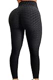 Pau1Hami1ton Damen Leggings, Sporthose Fitnesshose Training Laufhose Sport Tights Hohe Taille Yogahose GP-11(Black,M)