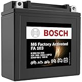 BOSCH Motorradbatterie YB9-B 9Ah 100A Gel Technologie zyklenfeste Starterbatterie, lagerfähig, wartungsfrei, Schwarz