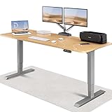 Höhenverstellbarer Schreibtisch (200 x 80 cm) - Schreibtisch Höhenverstellbar Elektrisch mit Flüsterleisem Dual-Motor & Touchscreen - Hohe Tragfähigkeit - Stehtisch von Desktronic