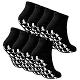 Joyan Yoga Socken Damen 4 Paar Rutschfest Haussocken Unisex Stoppersocken Baumwolle Sportsocken Pilates Socken Anti-Rutsch