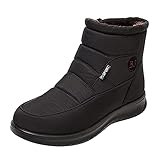 Winterstiefel für Damen, breite Passform, Stiefeletten für Damen, Kampfstiefel, Wanderschuhe, wasserdicht, Regenstiefel, warm, Schnee, flauschige Stiefel, rutschfest, leicht, Wanderschuhe,