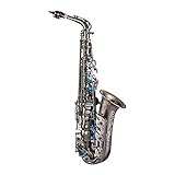 ONOTEC Altsaxophon E Flacher Messing-Saxoph-Anfänger-Kit - Messinglack