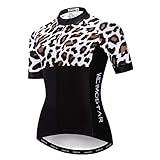 Weimostar MTB Trikot Radtrikot für Damen Mountainbike Jersey Shirts Kurzarm Rennrad Tops Pro Team RacingTops für Damen Famale Sommerbekleidung Atmungsaktiv und schnell trocknend Größe XXL