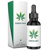 GREEN MED ® | 15 Oil | Hanfsamenöl | 450 Tropfen | Omega Fettsäuren | Made in Germany