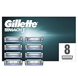 Gillette Mach3 Rasierklingen, 8 Ersatzklingen für Nassrasierer Herren mit 3-fach Klinge