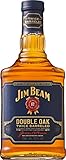 Jim Beam Double Oak - Twice Barreled Bourbon Whiskey, zweifach gereift in ausgeflammten Weißeichenfässern, 43% Vol, 1 x 0,7l