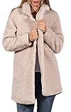 ONLY Damen Kurzmantel Aurelia Sherpa Coat 15209080 Cuban Sand S