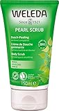 WELEDA Bio Pearl Scrub Dusch-Peeling Birke - schonendes Naturkosmetik Duschgel Körper Peeling für spürbar seidig glatte Haut und eine stärkere Durchblutung (1 x 150 ml)