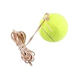 Hudora Tennisball An Schnur, Tennis Trainingsball, Tennistrainingsball Mit Elastischer Schnur Trainingszubehör, Tennistrainerball Und Gummiband, Trainingsseil, Tennisballtraining Mit Hochelastischem G