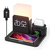 Wireless Charger, COLSUR 3 in 1 Induktive Ladestation 15W Kabelloses Ladegerät für i Watch Series SE 7 6 5 4 3 2, AirPods Pro 2, Drahtloses Ladegerät für i Phone 14, 13 Pro Max, 13 Mini, 12 Pro Max