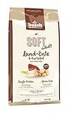 bosch HPC SOFT Land-Ente & Kartoffel | halbfeuchtes Hundefutter für ausgewachsene Hunde aller Rassen | Single Protein | Grain-Free | 1 x 12.5 kg