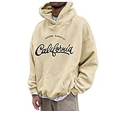 Herren Sweatshirts Sweatshirts Baumwolle Fleece Innenseite Kapuzenjacke Longsleeve Freizeit Lose Sportswear Sportlicher Sweatshirt Vintage Pulli Outdoorjacke Outwear Softshell Bequemes Winterjacke