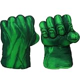 CGBOOM Handschuhe Lustig Boxhandschuhe Superheld Plüsch Faust Boxen Spielzeug Cosplay Kostüm Geburtstag Geschenk zum Spass Spielzeuge Kinder 30 cm-Grün 1 Paar