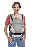 manduca Babytrage XT   All-In-One Babytrage für Neugeborene ab Geburt, Babys & Kleinkinder (3,5-20kg), verstellbarer Sitz, 3 Trage Positionen, Bio-Baumwolle (XT Cotton, grey-ocean)